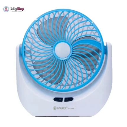 JY-1880 Lithium Rechargeable Mini table Fan with LED Light