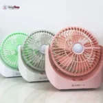 JY-1881 Lithium Rechargeable Mini Fan With LED Light - Image 3