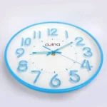 Ajina Maple Digit Wall Clock-Blue (Round) - Image 2