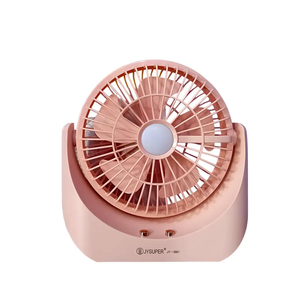 jy 61881 JY-1881 Lithium Rechargeable Mini Fan With LED Light - Image 1