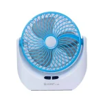 JY Super 1880 lithium rechargeable mini table fan with LED light